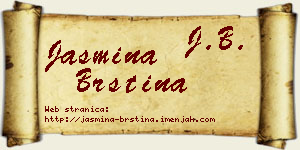 Jasmina Brstina vizit kartica